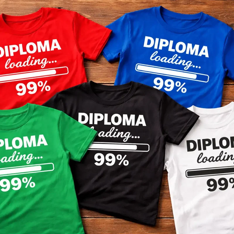 Tisk majic za zaključne letnike – oblikovanje GRATIS